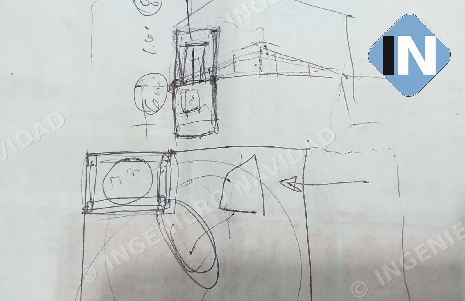 Boceto de concepto de planta
